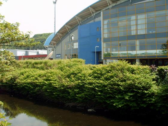 The Stadium as viewed from the river